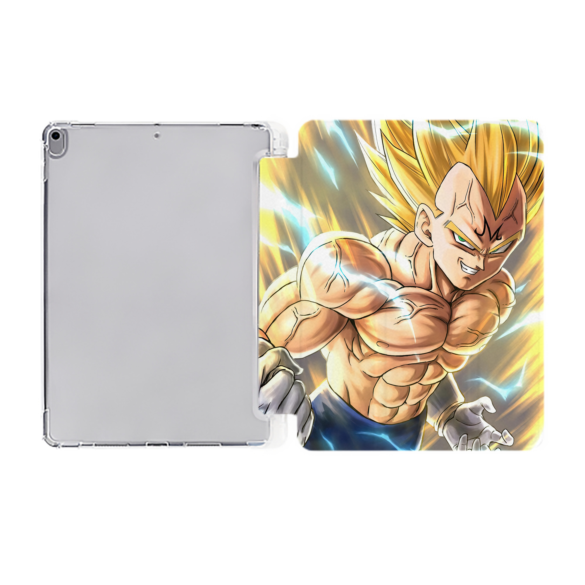 （画像用） ドラゴンボール DRAGON BALL IPad ケース ペン収納付き 三つ折りスタンド PUレザー×シリコン 対応機種9.5/10.5/10.9インチ